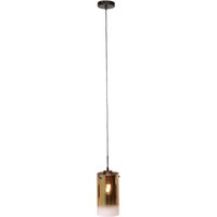 Freelight Ventotto hanging light, black/gold, Ø 15 cm, glass