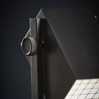 FRANDSEN table lamp BF Quadro, black, height 45 cm, metal