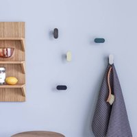 Hübsch coat hook Piccolo, iron, burnished brass colour