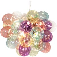 By Rydéns Gross glashänglampa, färgglad, 50 cm