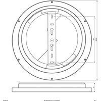 EVN ALR Panneau LED blanc 15W Ø30cm 3.000K