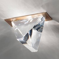Fabbian Tripla LED recessed ceiling light bronze