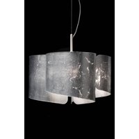 Selène Papiro pendant light, 3-bulb, silver