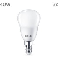 Philips LED bulb E14 4.9W 470lm 2700K matt x3