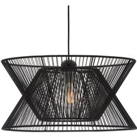 Viokef Argela hanging light with dual lampshade, black