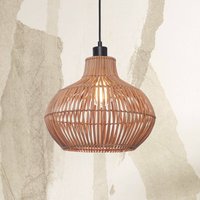 GOOD & MOJO Kalahari hanging light, Ø 32 cm, natural, rattan, E27