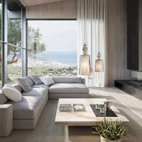 Karman Suspension Alibaglass Small, nickelé, Ø 11 cm