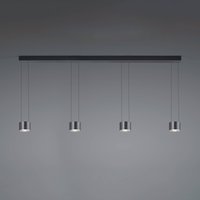 BANKAMP Impulse Flex LED pendant 4-bulb black