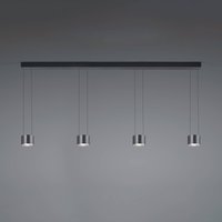 BANKAMP Impulse Flex LED-hänglampa 4 lampor svart