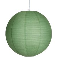 Hängeleuchte Haru, grün, Ø 50 cm, Papier, E27, Kabel weiß