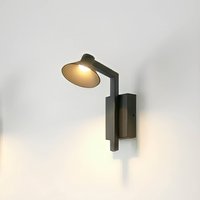 Lucande Steve LED wall light, black, 24 cm, USB, dimmable