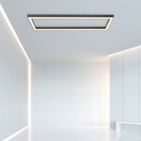 LED ceiling lamp PURE Lines, 110 x 30 cm, anthracite, remote control