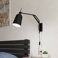 EGLO Loreto wall light in black, adjustable