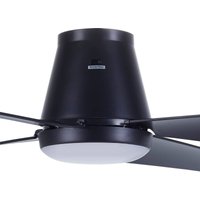 Beacon Lighting Ventilateur de plafond LED Beacon Aria CTC, noir, 122 cm, silencieux