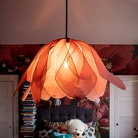 By Rydéns Lou Lou pendant light, pink, Ø 80 cm, fabric