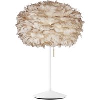 UMAGE Eos medium bordslampa ljusbrun/vit