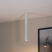 EMIBIG LIGHTING Spot pour plafond Tecno 1XL, acier, GU10, hauteur 60 cm, blanc
