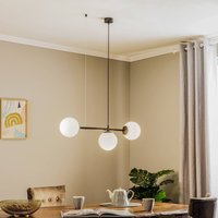 TK Lighting Pendellampa Celeste med kulglas, 3 lampor