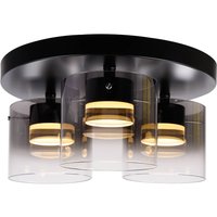 HighLight LED-taklampa Salerno, 2 700 K, 3 lampor, svart