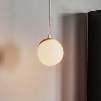 Eko-Light Hänglampa Sfera 1 lampa glas/trä ljus