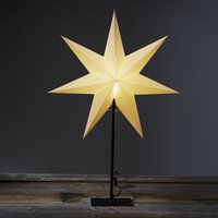 STAR TRADING Étoile sur pied Frozen, 7 branches, noire/blanche