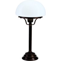 Berliner Messinglampen Bordslampa Frank med antikt och rustikt utseende