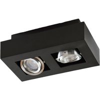 Arcchio Strahler Vince, 25 cm, schwarz, Metall, GU10