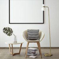 miloox by Sforzin Fifty floor lamp brushed brass