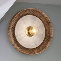 MARKET SET Applique murale Portinatx blanche, Ø40cm