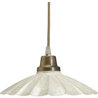 PR Home Hängeleuchte Ester, offwhite, Ø 24 cm, Eisen Stecker