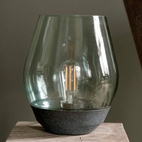 New Works Bowl table lamp, copper/smoke grey, height 30 cm