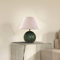Globen Lighting bordslampa Castello, grön/beige, höjd 28 cm