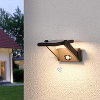 Lucande Solardriven LED-utomhusvägglampa Valerian