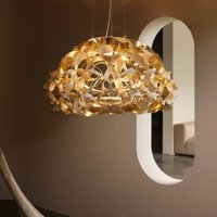 Slamp hanging light Quantica, gold-coloured, Ø 75 cm