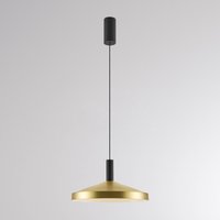 Molto Luce LORA III LED pendant light, brass, Ø 36 cm, dimmable, 40° CCT