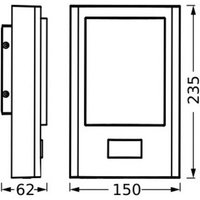 Applique d'extérieur LED OSRAM ENDURA STYLE ENTRANCE graphite