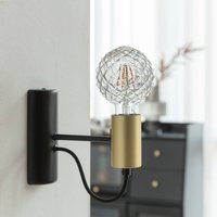 Lucande LED-globlampa G95, E27 3,8W, 1800K, struktur, rökfärgad