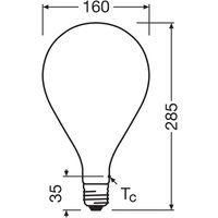 OSRAM LED Vintage 1906 Big Grape E27 7,3W 2700K mat à intensité variable