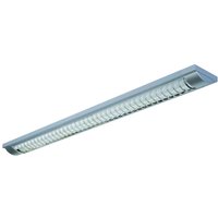 G & L Handels GmbH 444 LED louvre light with G13/T8, silver