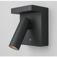 Maytoni LED-vägglampa Aron, svart, dimbar, vridbar