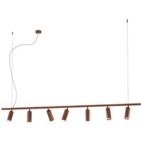 Hängeleuchte 7533, holz brüniert, 7-flammig, GU10