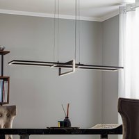 Trio Lighting LED-hänglampa Salinas, 3 000 K, matt svart