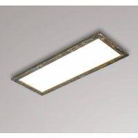 Quitani LED-Panel Aurinor, goldfarbig patiniert, 86 cm