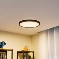Lindby LED taklampa Pravin, Ø 50 cm, CCT, svart
