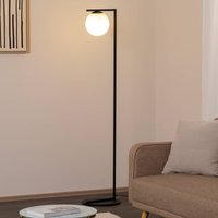 ALDEX Golvlampa Zac med kulskärm, svart