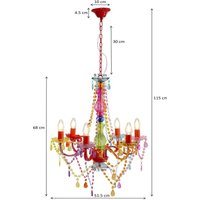 Kare Starlight Rainbow 6 lampors ljuskrona