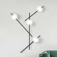 miloox by Sforzin Applique Mikado, transparente/givrée, à 4 lampes