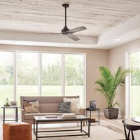 KICHLER Ried ceiling fan, three-blade, iron-coloured KICHLER Ried ceiling fan, three-blade, iron-coloured