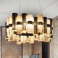 Slamp La Lollo L LED-hänglampa, Ø 80 cm, guld