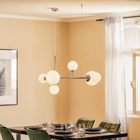 ALDEX Dione pendant light, 6-bulb, chrome